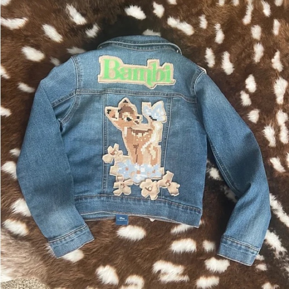 Bambi Upcycled Jean jacket (Kids)